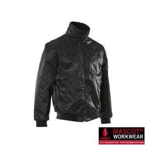 Mascot Pilotjacke ALASKA schwarz – warm & wasserabweisend | Bärennylon®