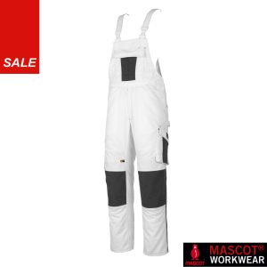 Mascot Unique Latzhose Leipzig 12069 weiß/d-anthrazit Gr. 52 *RP*