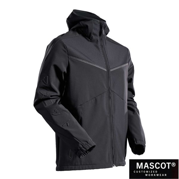 MASCOT® CUSTOMIZED Softshell Jacke mit Kapuze 22102-649 – Bild 5