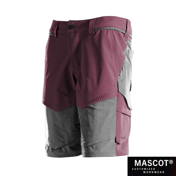 MASCOT® CUSTOMIZED Shorts bordeaux/anthrazit 22149