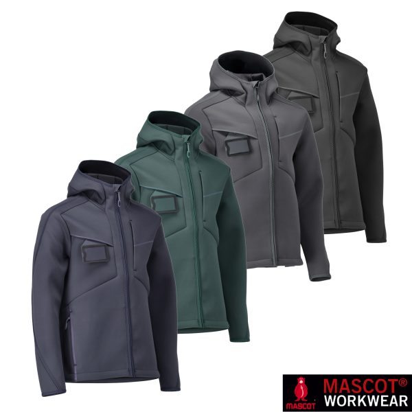MASCOT® CUSTOMIZED Softshelljacke mit Kapuze 22086-662