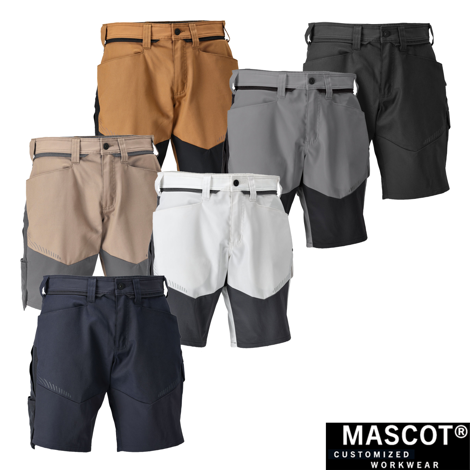 MASCOT® CUSTOMIZED Shorts mit Click Pocket System + T-Shirt – Bild 8